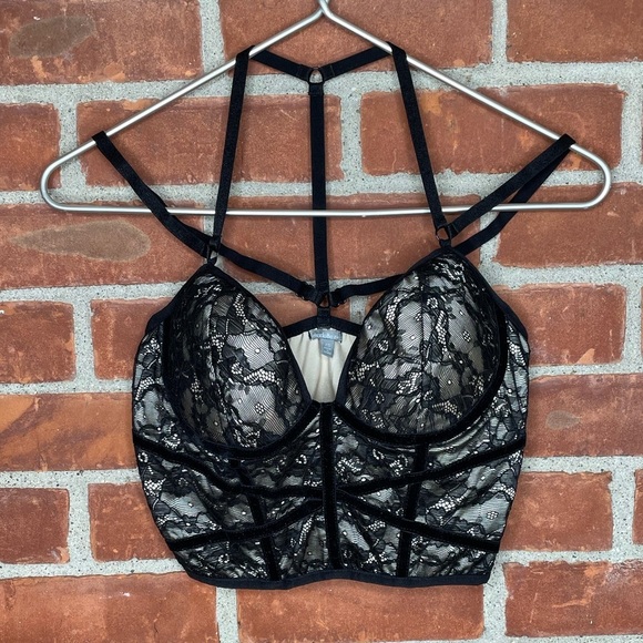 Vintage Y2K Charlotte Russe corset crop top - Picture 1 of 9